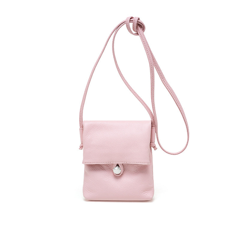 Mini Vertical Leather Phone Bag