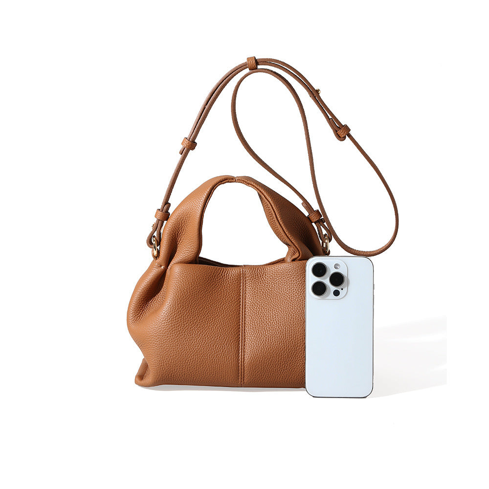 Small Leather Tote Crossbody