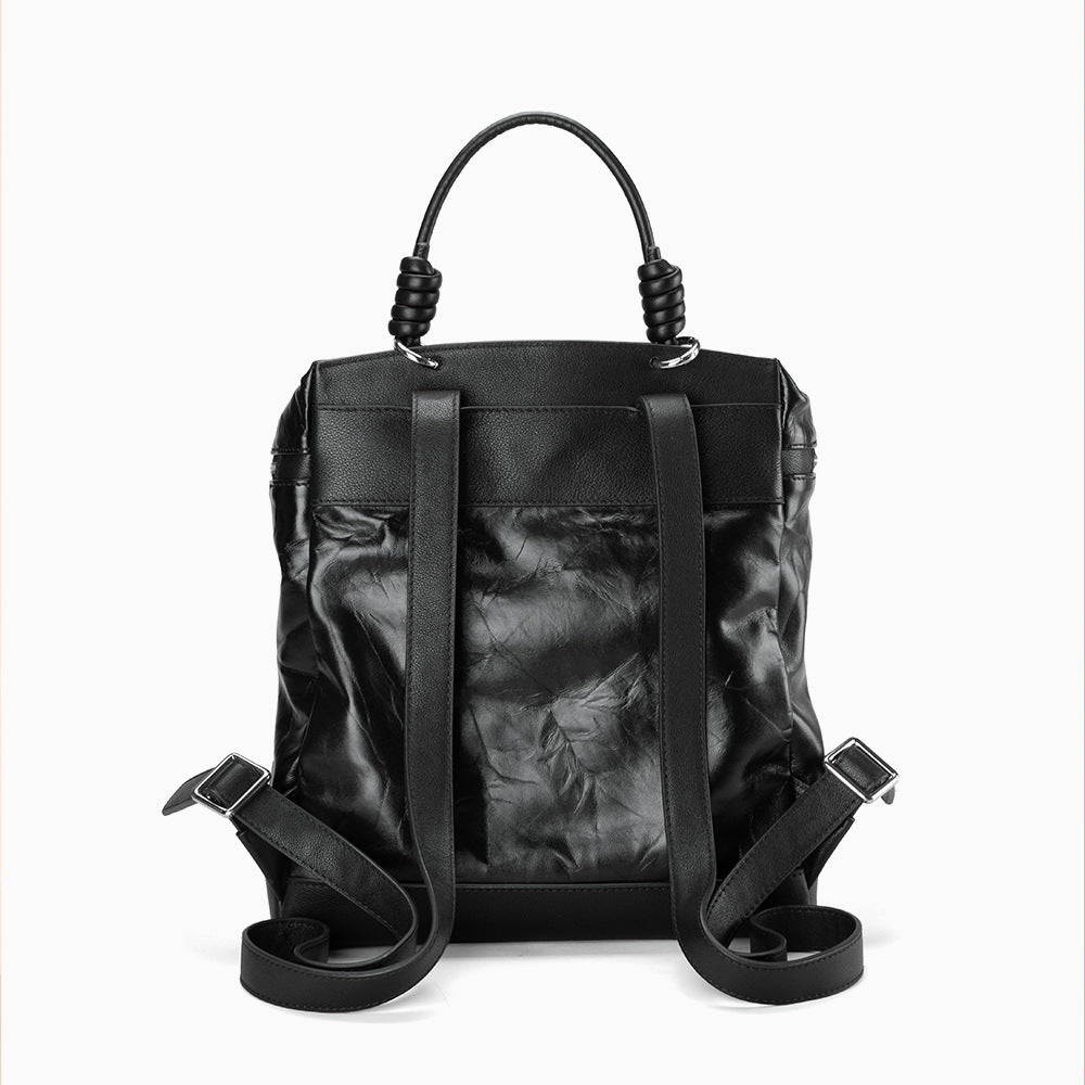 Pebbled Leather Backpack
