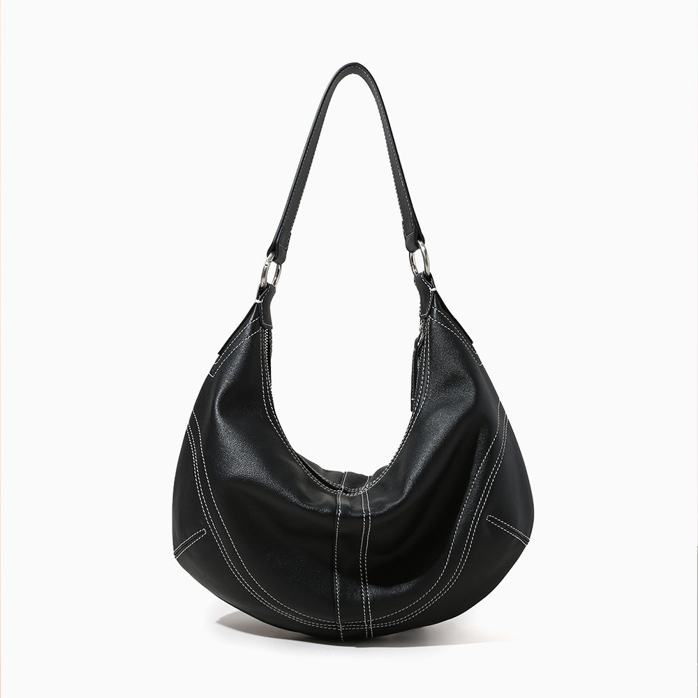 Cowhide Leather Dumpling Crossbody