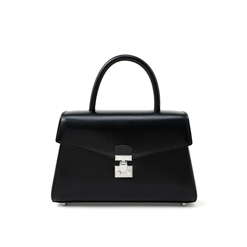 Lock-Front Shoulder Bag