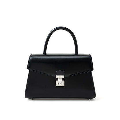 Lock-Front Shoulder Bag