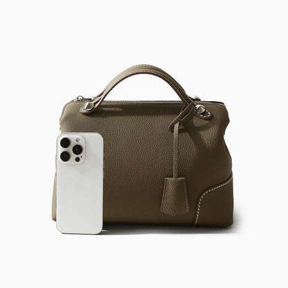 Leather Pillow Crossbody Bag