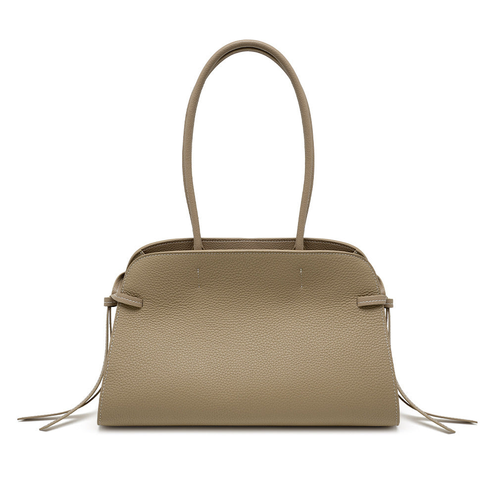 Large Leather Tote Handbag