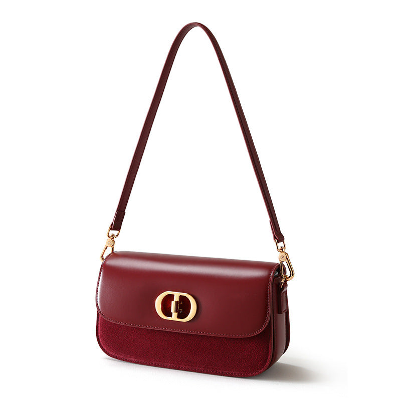 Glossy Nubuck Underarm Crossbody