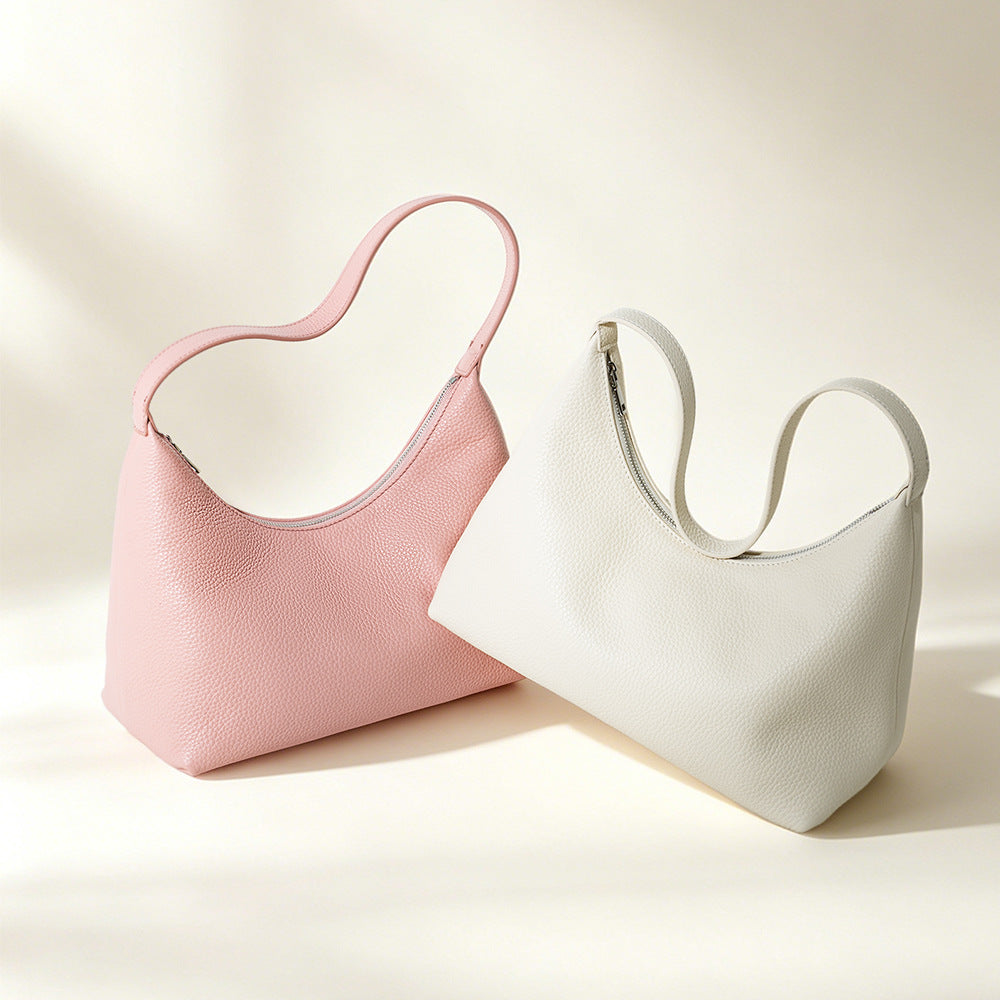 Leather Underarm Crossbody Bag