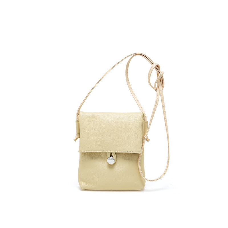 Mini Vertical Leather Phone Bag