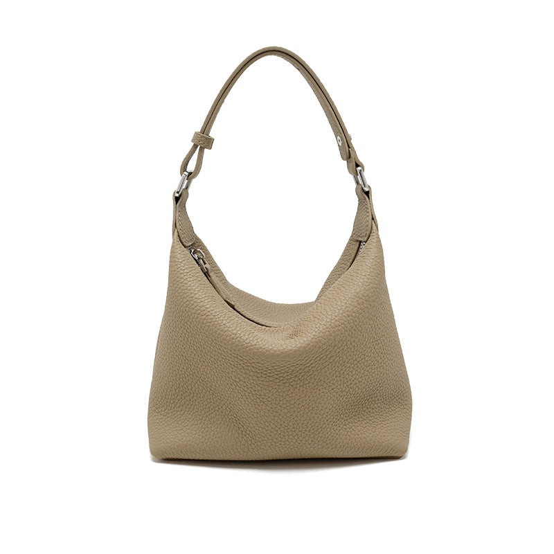 Leather Underarm Handbag