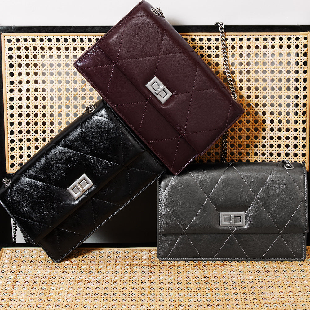 Small Leather Chain Crossbody