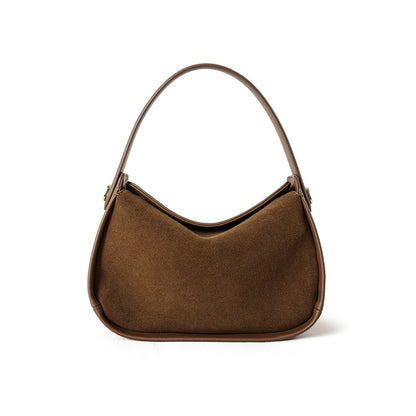 Nubuck Leather Dumpling Bag