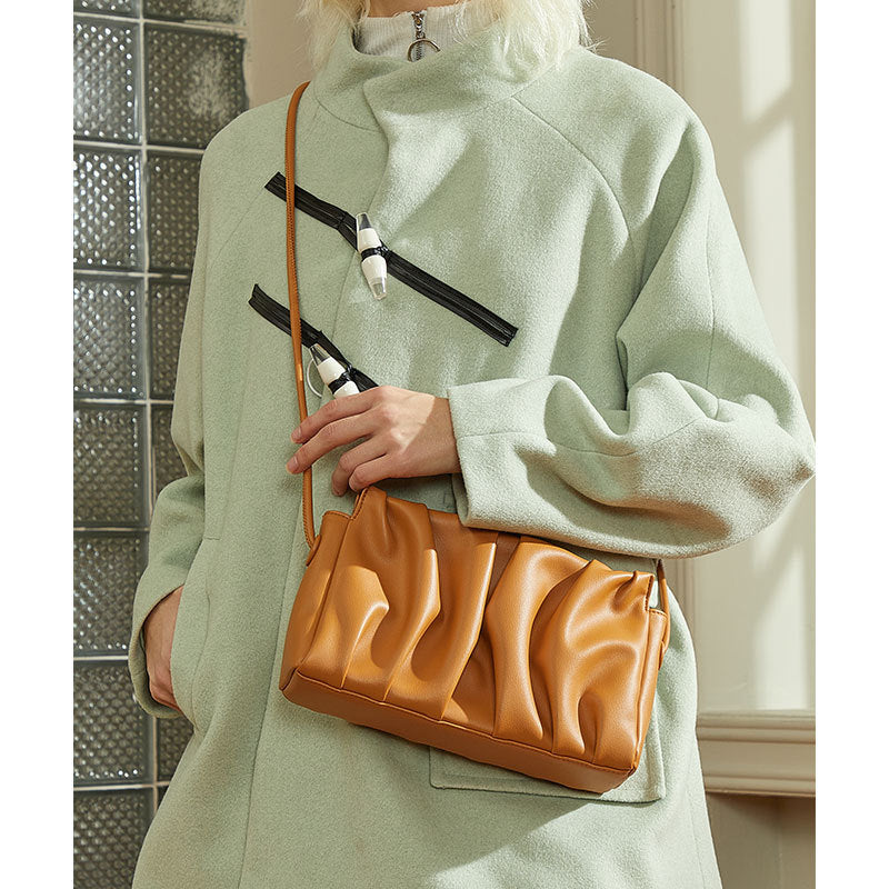 Leather Cloud Square Bag