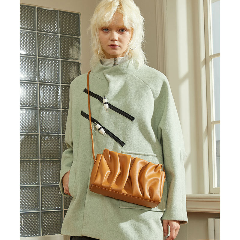 Leather Cloud Square Bag