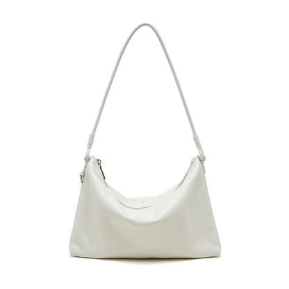 Cowhide Leather Top-Handle Shoulder Bag