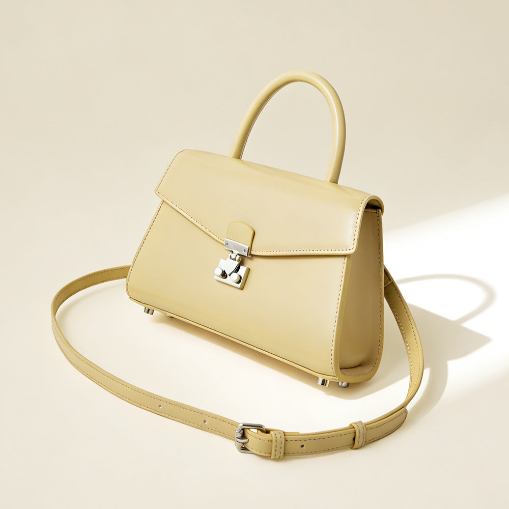 Lock-Front Shoulder Bag