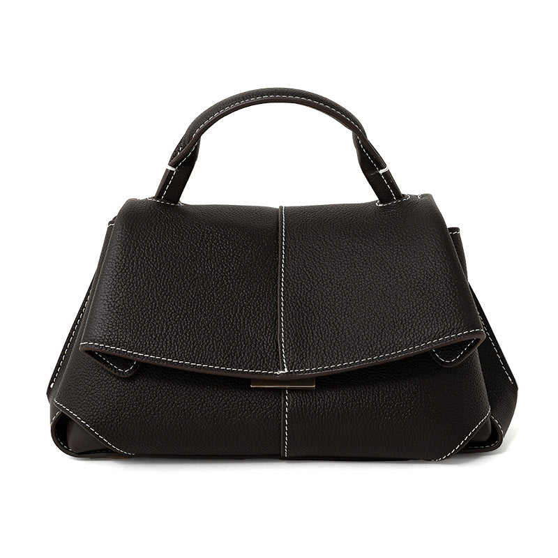 Minimal Top-Handle Crossbody Bag