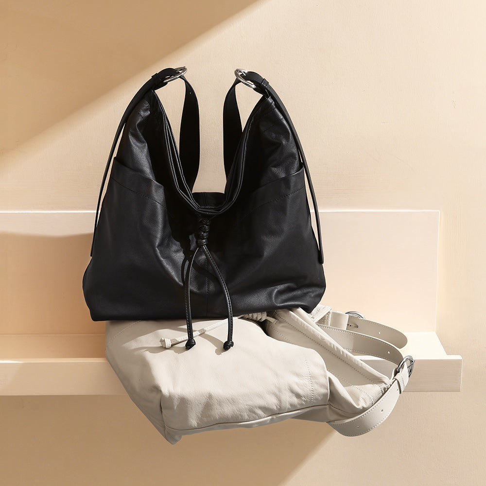 Cowhide Leather Shoulder Tote