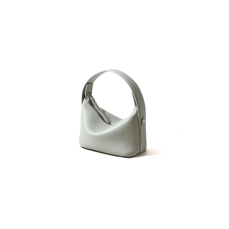 Leather Dumpling Underarm Bag