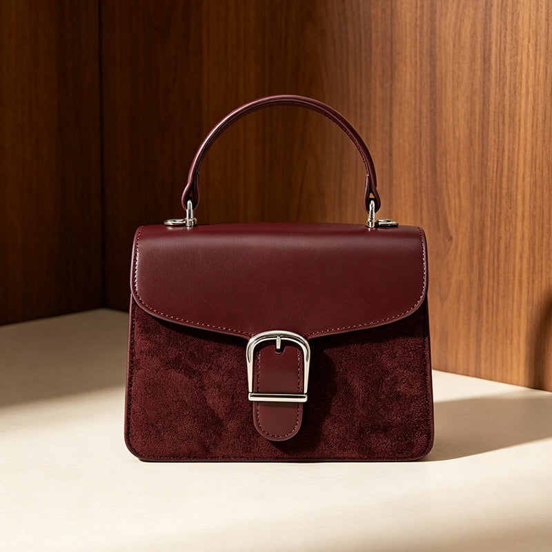 Two-Tone Matte Square Bag