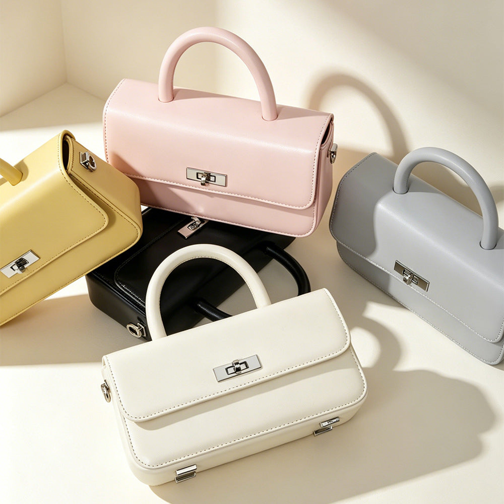 Small Square Leather Handbag