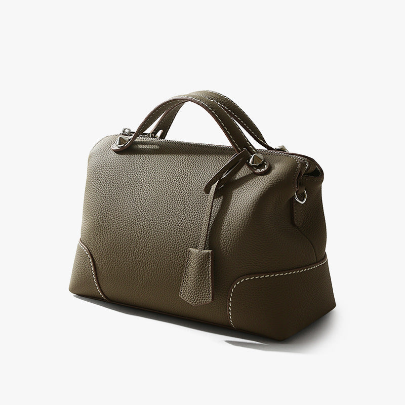 Leather Pillow Crossbody Bag