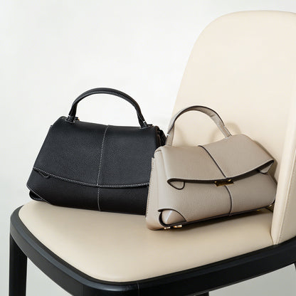 Minimal Top-Handle Crossbody Bag