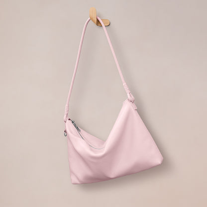 Cowhide Leather Top-Handle Shoulder Bag