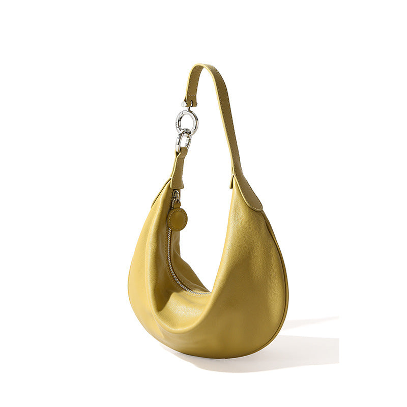 Leather Dumpling Shoulder Bag