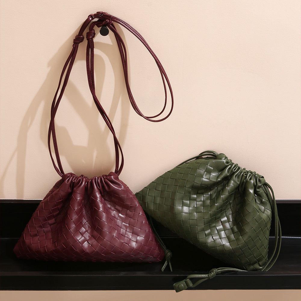 Handwoven Lambskin Crossbody Bag