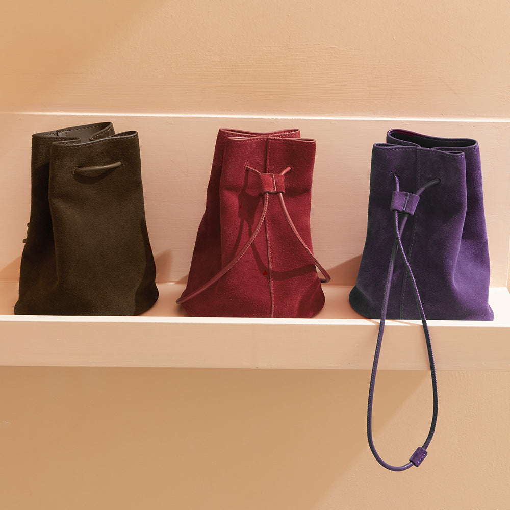 Mini Nubuck Bucket Bag