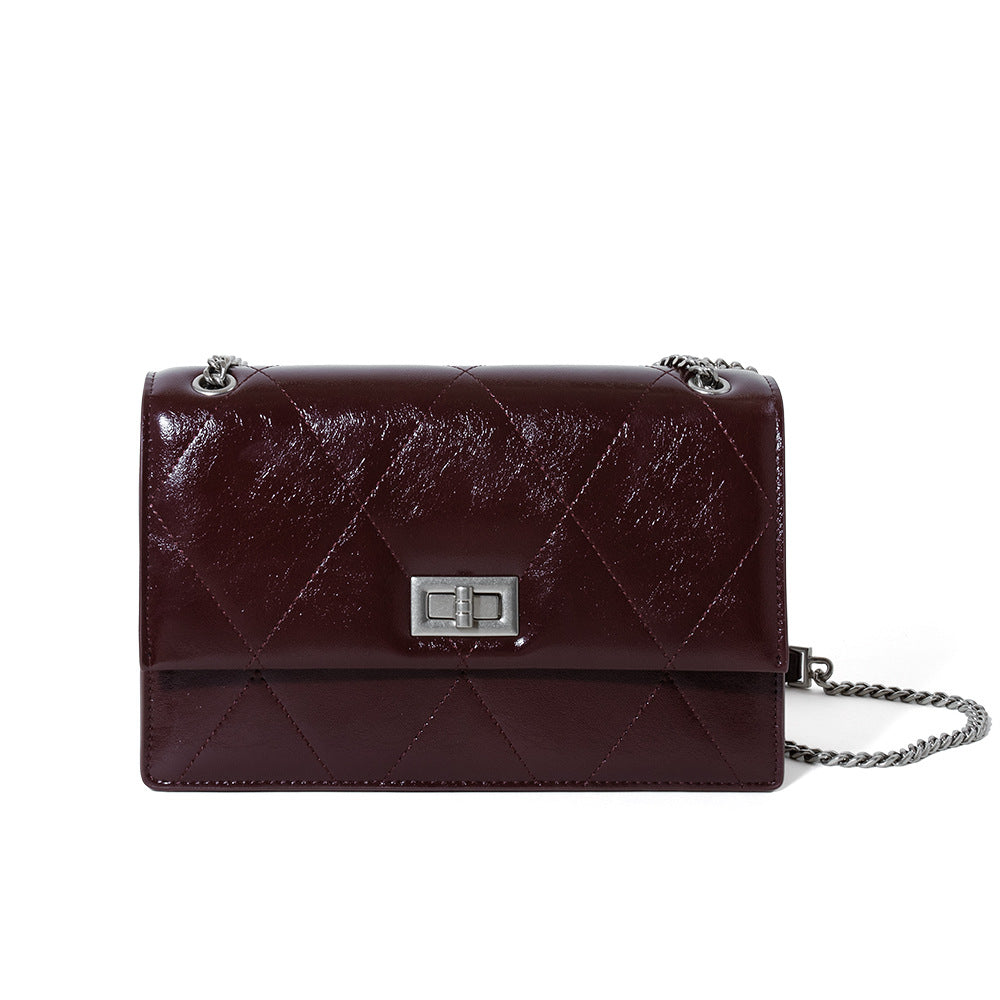 Small Leather Chain Crossbody
