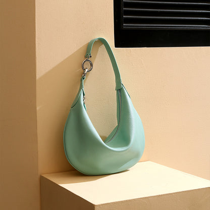 Leather Dumpling Shoulder Bag