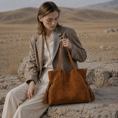 Retro Large Shoulder Tote