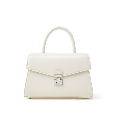 Lock-Front Shoulder Bag