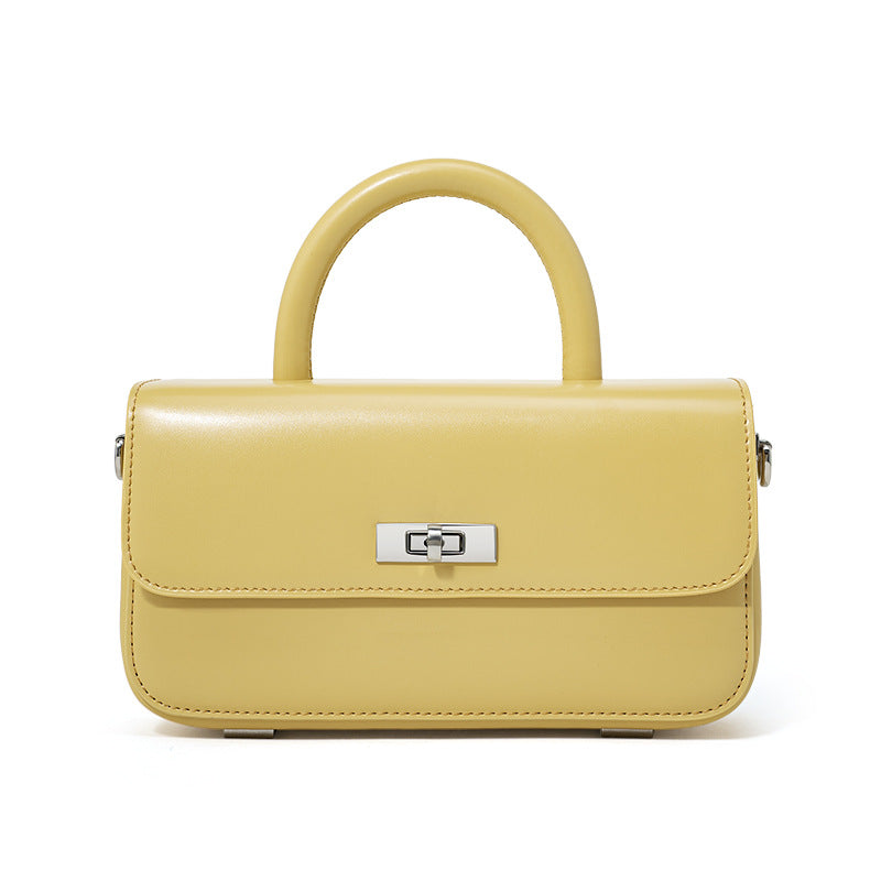 Small Square Leather Handbag