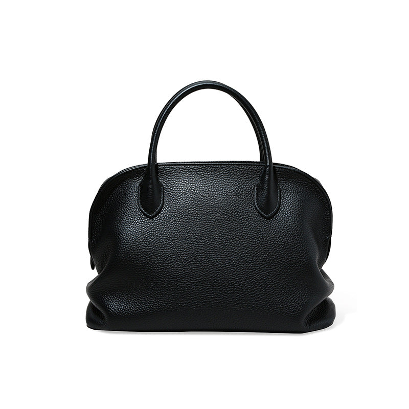 Large Leather Boston Bag