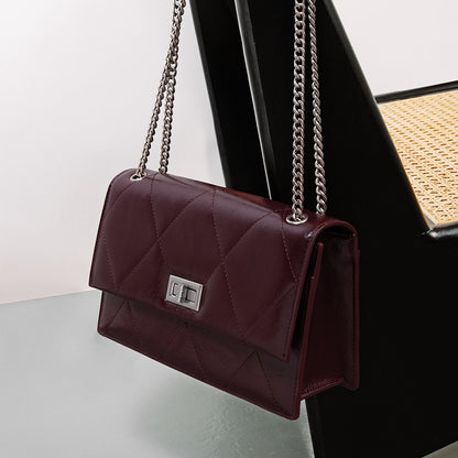 Small Leather Chain Crossbody