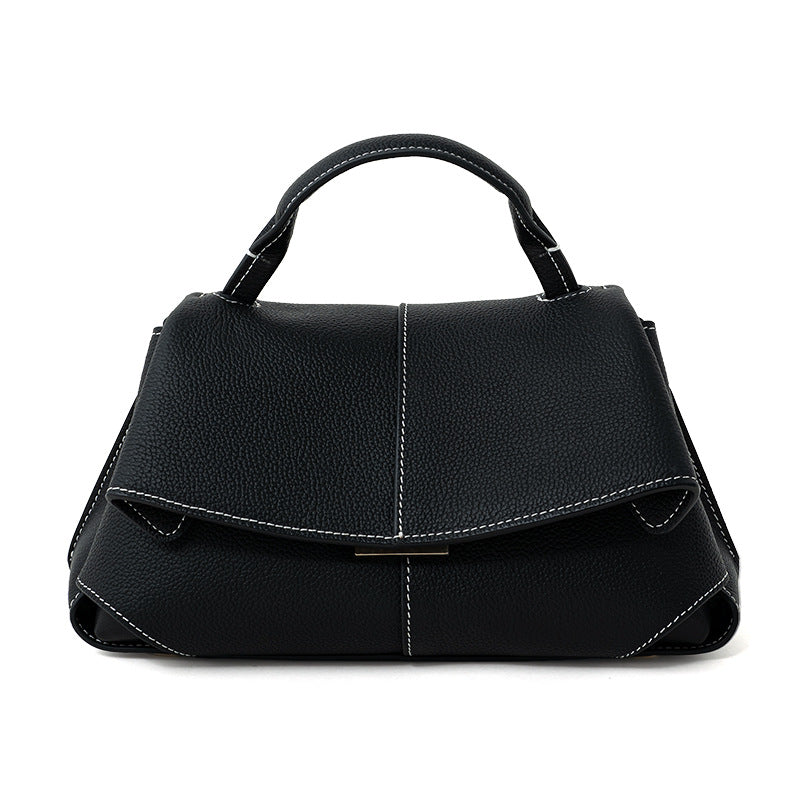 Minimal Top-Handle Crossbody Bag