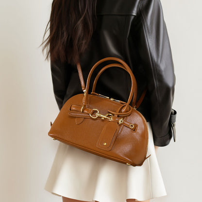 Large Leather Crossbody Tote