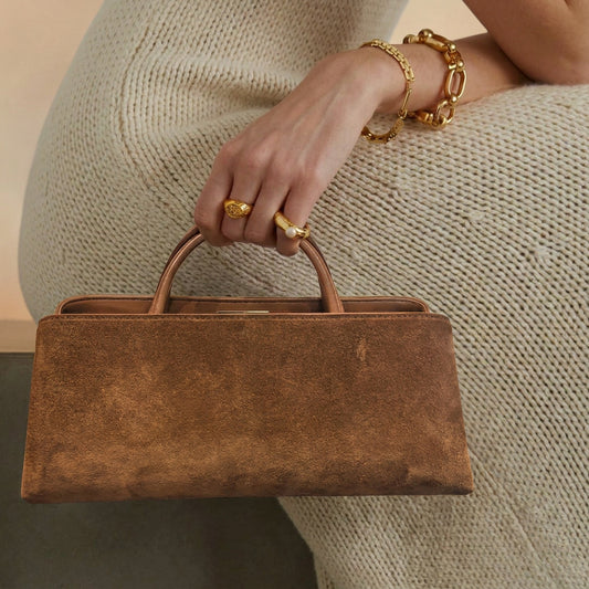 Large Nubuck Baguette Bag