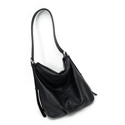 Oversized Leather Shoulder Tote