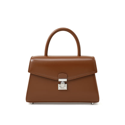 Lock-Front Shoulder Bag