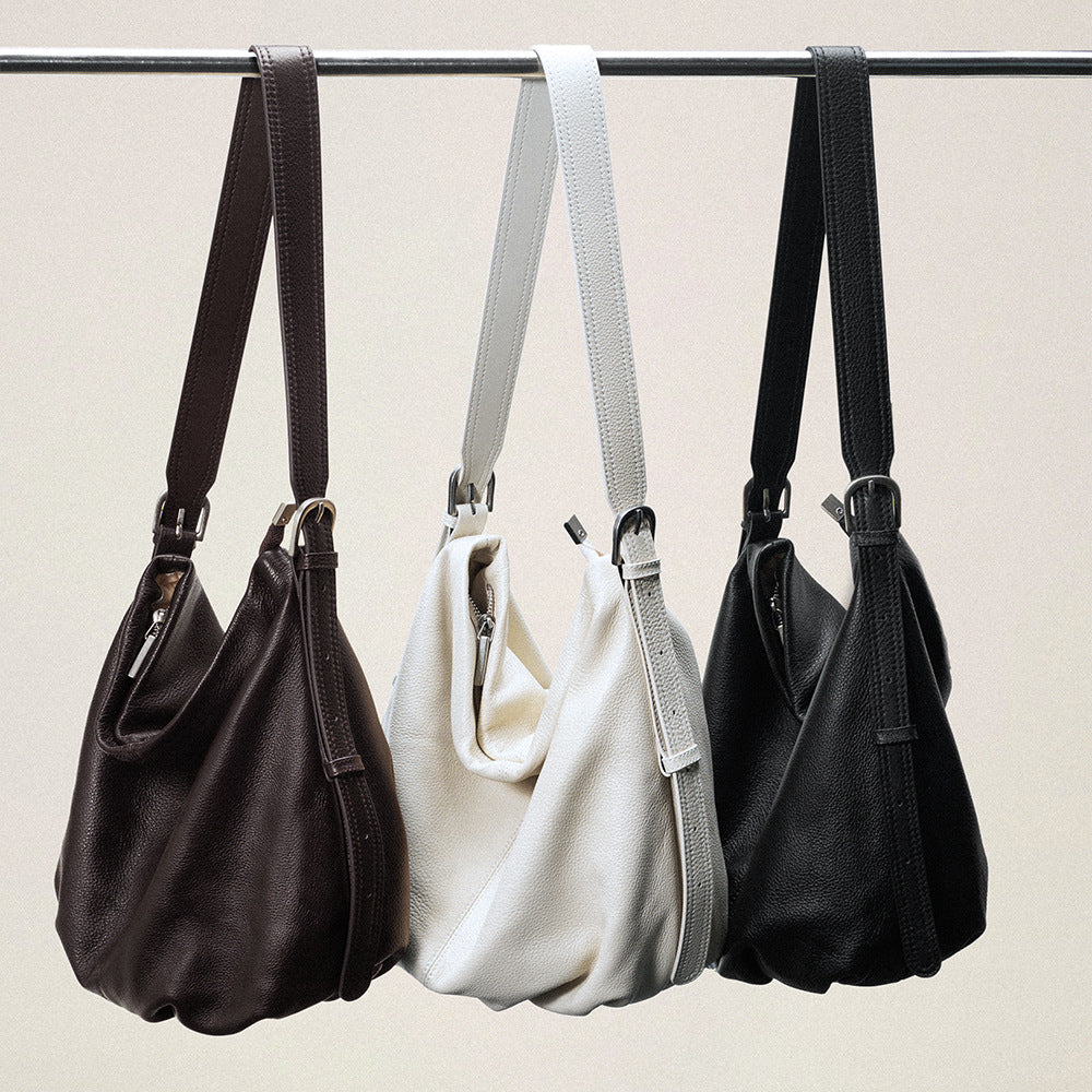 Oversized Leather Shoulder Tote