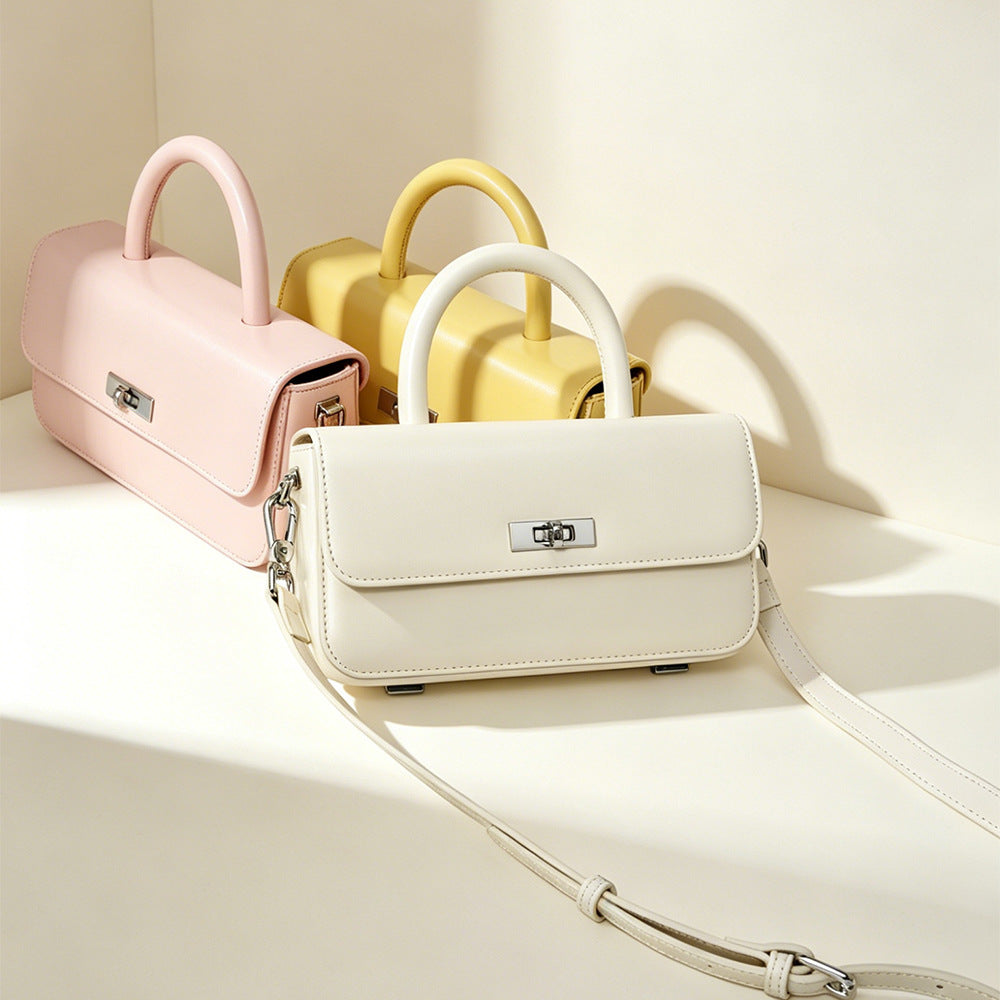 Small Square Leather Handbag
