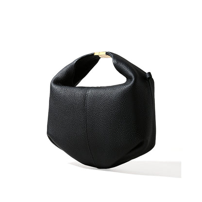 Pebbled Leather Bento Handbag