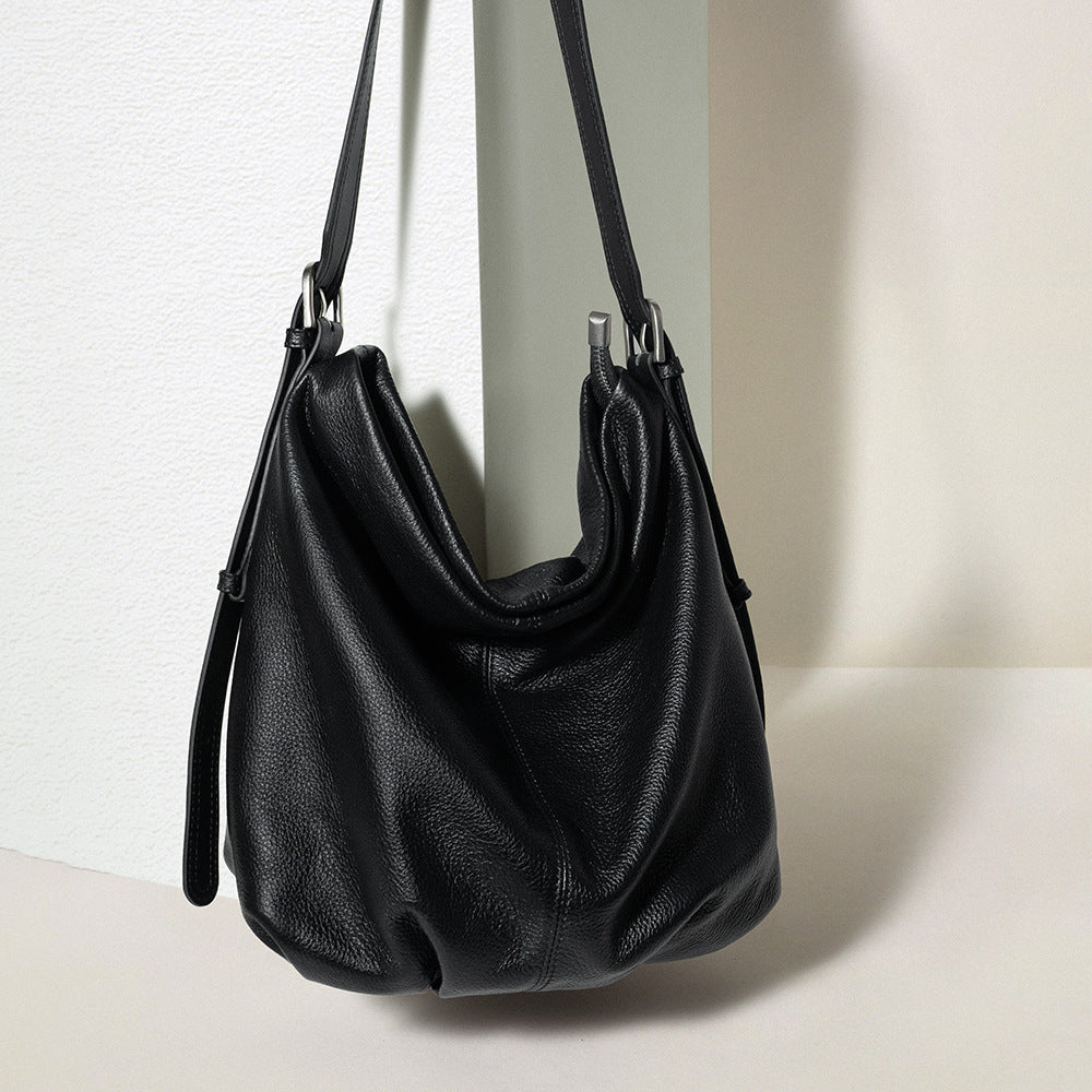 Oversized Leather Shoulder Tote