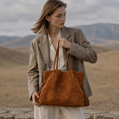 Retro Large Shoulder Tote