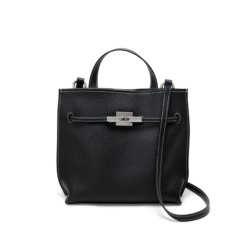 Classic Leather Top-Handle Bag
