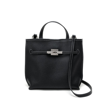 Classic Leather Top-Handle Bag