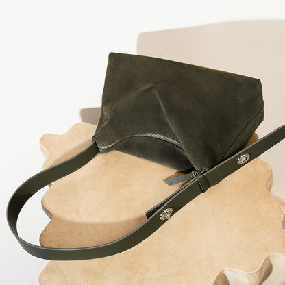 Slouchy Nubuck Leather Tote