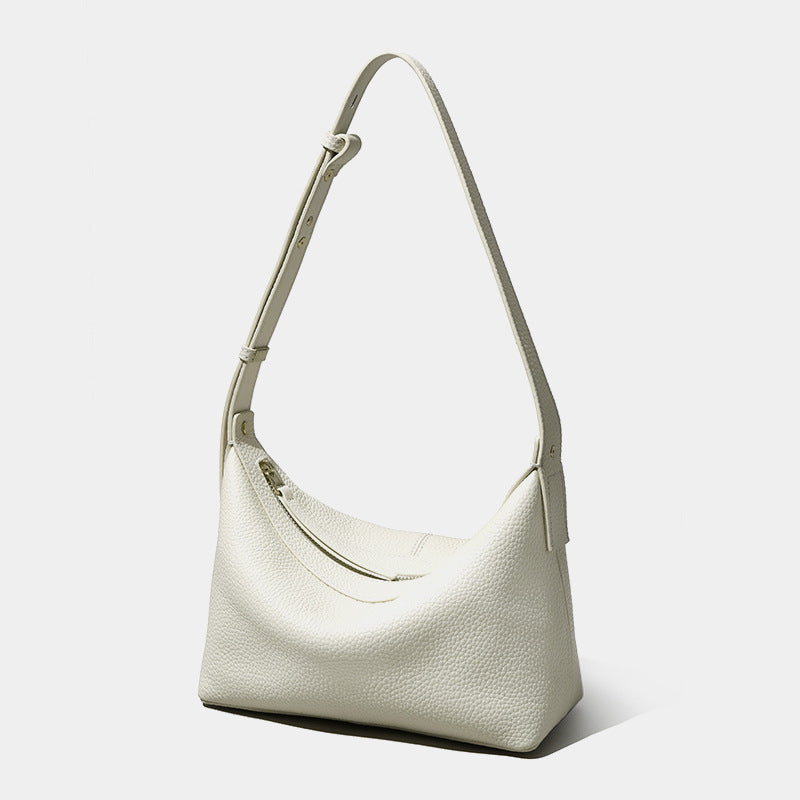 Cowhide Underarm Crossbody Bag
